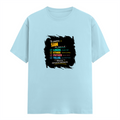 Male Classic Crew T-Shirt | Men's Regular Fit | 180 GSM Bio-Washed Cotton | Pre-Shrunk, Double-Stitched | Personalized | Typography | Rhetoric | Persuasion | Confident | The Persuasion Formula - front - Baby Blue - mockup 1