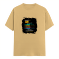 Male Classic Crew T-Shirt | Men's Regular Fit | 180 GSM Bio-Washed Cotton | Pre-Shrunk, Double-Stitched | Personalized | Typography | Rhetoric | Persuasion | Confident | The Persuasion Formula - front - Beige - mockup 1