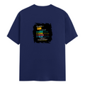 Male Classic Crew T-Shirt | Men's Regular Fit | 180 GSM Bio-Washed Cotton | Pre-Shrunk, Double-Stitched | Personalized | Typography | Rhetoric | Persuasion | Confident | The Persuasion Formula - back - Royal Blue - mockup 2
