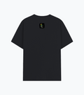 Basic T-Shirt | Unisex Fit XS-2XL | Poly-Cotton Blend 180 GSM | Soft Finish, Durable Stitching | Adults | Personalized | Typography | Rhetoric | Persuasion | Confident | The Persuasion Formula - back - Black melange - mockup 2
