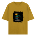 Oversized Classic T-Shirt | Unisex Relaxed Fit | 100% Super-Combed Cotton | Pre-Shrunk, Double-Stitched | Adults | Personalized | Typography | Rhetoric | Persuasion | Confident | The Persuasion Formula - front - Mustard Yellow - mockup 1