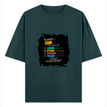 Oversized Classic T-Shirt | Unisex Relaxed Fit | 100% Super-Combed Cotton | Pre-Shrunk, Double-Stitched | Adults | Personalized | Typography | Rhetoric | Persuasion | Confident | The Persuasion Formula - front - Petrol Blue - mockup 1