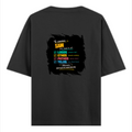 Oversized Classic T-Shirt | Unisex Relaxed Fit | 100% Super-Combed Cotton | Pre-Shrunk, Double-Stitched | Adults | Personalized | Typography | Rhetoric | Persuasion | Confident | The Persuasion Formula - back - Black - mockup 2