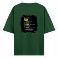 Oversized Classic T-Shirt | Unisex Relaxed Fit | 100% Super-Combed Cotton | Pre-Shrunk, Double-Stitched | Adults | Personalized | Typography | Rhetoric | Persuasion | Confident | The Persuasion Formula - back - Bottle Green - mockup 2