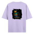 Oversized Classic T-Shirt | Unisex Relaxed Fit | 100% Super-Combed Cotton | Pre-Shrunk, Double-Stitched | Adults | Personalized | Typography | Rhetoric | Persuasion | Confident | The Persuasion Formula - back - Lavender - mockup 2