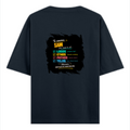 Oversized Classic T-Shirt | Unisex Relaxed Fit | 100% Super-Combed Cotton | Pre-Shrunk, Double-Stitched | Adults | Personalized | Typography | Rhetoric | Persuasion | Confident | The Persuasion Formula - back - Navy Blue - mockup 2