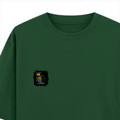 Oversized Classic T-Shirt | Unisex Relaxed Fit | 100% Super-Combed Cotton | Pre-Shrunk, Double-Stitched | Adults | Personalized | Typography | Rhetoric | Persuasion | Confident | The Persuasion Formula - left pocket - Bottle Green - mockup 3