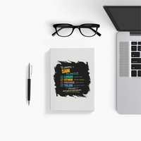 Notebook Journal | A5 Size | 300 GSM Cover, 70 GSM Eco-Friendly Pages | Soft Bound, Ruled/Unruled | Unisex | Personalized | Typography | Rhetoric | Persuasion | Confident | The Persuasion Formula