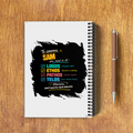A5 Notepad | 120 Pages, Ruled/Unruled | 70 GSM Natural Shade Paper, 300 GSM Cover | Wire Bound | Everyday Use | Personalized | Typography | Rhetoric | Persuasion | Confident | The Persuasion Formula - back - White - mockup 2