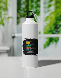 Sipper Bottle | 750 ml Unisex | Aluminum | Clip Cap | Fade-Proof | Personalized | Typography | Rhetoric | Persuasion | Confident | The Persuasion Formula