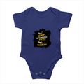 Baby Romper | 0-12 Months | 180 GSM Bio-Washed Cotton | Double-Stitched, Pre-Shrunk | Unisex | Personalized | Typography | Ambition | Inner Strength | Everyday | Uplifting | Grit, Faith & Destiny - front - Royal Blue - mockup 1