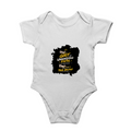 Baby Romper | 0-12 Months | 180 GSM Bio-Washed Cotton | Double-Stitched, Pre-Shrunk | Unisex | Personalized | Typography | Ambition | Inner Strength | Everyday | Uplifting | Grit, Faith & Destiny - front - White - mockup 1
