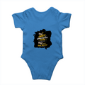 Baby Romper | 0-12 Months | 180 GSM Bio-Washed Cotton | Double-Stitched, Pre-Shrunk | Unisex | Personalized | Typography | Ambition | Inner Strength | Everyday | Uplifting | Grit, Faith & Destiny - back - Orchid Blue - mockup 2