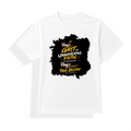 Unisex Dry Fit T-Shirt | Regular Fit | Micro Polyester | Quick-Dry, Wrinkle Resistant | Adult | Personalized | Typography | Ambition | Inner Strength | Everyday | Uplifting | Grit, Faith & Destiny - front - mockup 1