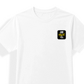 Unisex Jersey T-Shirt | Unisex Fit | Polyester Honeycomb Mesh | Breathable Quick-Dry | Adults | Personalized | Typography | Identity | Self-Worth | Everyday | Confident - left pocket - mockup 3