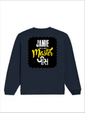 Oversized Sweatshirt | Relaxed Fit Unisex | 90% Cotton 10% Polyester 400 GSM | Pre-Shrunk Drop Shoulder | Unisex | Personalized | Typography | Identity | Self-Worth | Everyday | Confident - back - Navy Blue - mockup 2