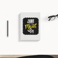 Daily Planner | 3-Month Undated | Soft-Bound | 204 Pages, Dotted Notes | Unisex Adult | Personalized | Typography | Identity | Self-Worth | Everyday | Confident - back - White - mockup 2
