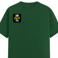 Female Classic Crew T-Shirt | Regular Fit | 180 GSM Bio-Washed Cotton Blend | Pre-Shrunk, Double-Stitched | Women | Personalized | Typography | Identity | Self-Worth | Everyday | Confident - right pocket - Bottle Green - mockup 4