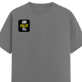 Female Classic Crew T-Shirt | Regular Fit | 180 GSM Bio-Washed Cotton Blend | Pre-Shrunk, Double-Stitched | Women | Personalized | Typography | Identity | Self-Worth | Everyday | Confident - right pocket - Charcoal Melange - mockup 4