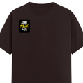 Female Classic Crew T-Shirt | Regular Fit | 180 GSM Bio-Washed Cotton Blend | Pre-Shrunk, Double-Stitched | Women | Personalized | Typography | Identity | Self-Worth | Everyday | Confident - right pocket - Coffee Brown - mockup 4