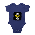 Baby Romper | 0-12 Months | 180 GSM Bio-Washed Cotton | Double-Stitched, Pre-Shrunk | Unisex | Personalized | Typography | Identity | Self-Worth | Everyday | Confident - front - Royal Blue - mockup 1