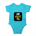 Baby Romper | 0-12 Months | 180 GSM Bio-Washed Cotton | Double-Stitched, Pre-Shrunk | Unisex | Personalized | Typography | Identity | Self-Worth | Everyday | Confident - front - SkyBlue - mockup 1