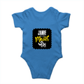 Baby Romper | 0-12 Months | 180 GSM Bio-Washed Cotton | Double-Stitched, Pre-Shrunk | Unisex | Personalized | Typography | Identity | Self-Worth | Everyday | Confident - back - Orchid Blue - mockup 2