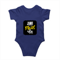 Baby Romper | 0-12 Months | 180 GSM Bio-Washed Cotton | Double-Stitched, Pre-Shrunk | Unisex | Personalized | Typography | Identity | Self-Worth | Everyday | Confident - back - Royal Blue - mockup 2