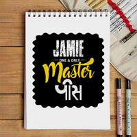 Sketchbook | A5 Size | 140 GSM Paper | Spiral Bound | Unisex | Personalized | Typography | Identity | Self-Worth | Everyday | Confident