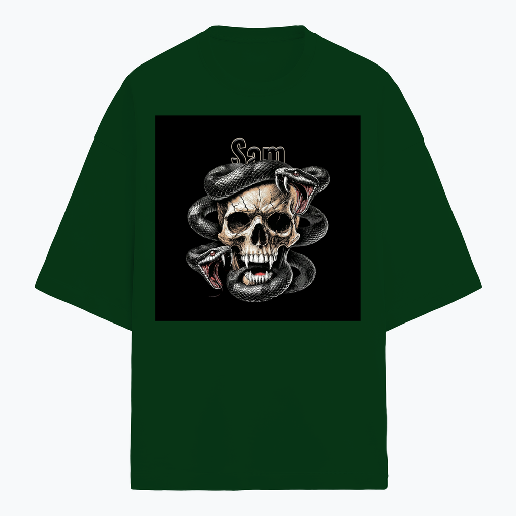Personalized Edgy T-Shirt with Custom Name - Terry Oversized Tee Dtg T-Shirt