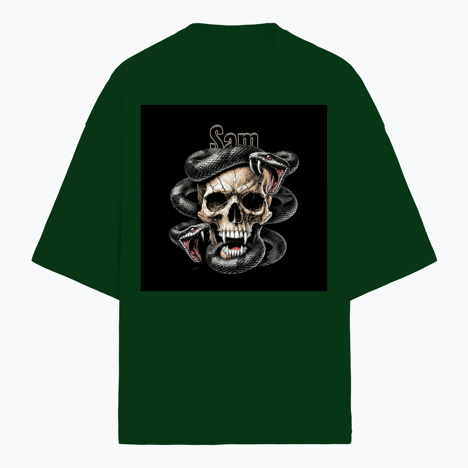 Personalized Edgy T-Shirt with Custom Name - Terry Oversized Tee Dtg T-Shirt