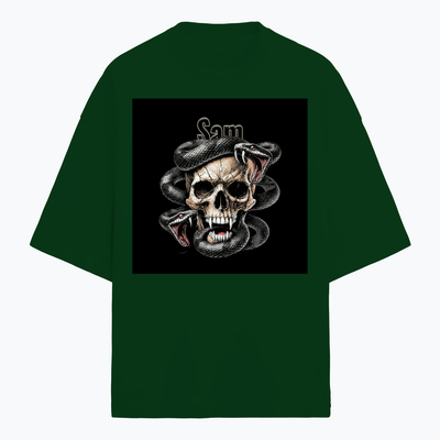 Personalized Edgy T-Shirt with Custom Name - Terry Oversized Tee Dtg T-Shirt