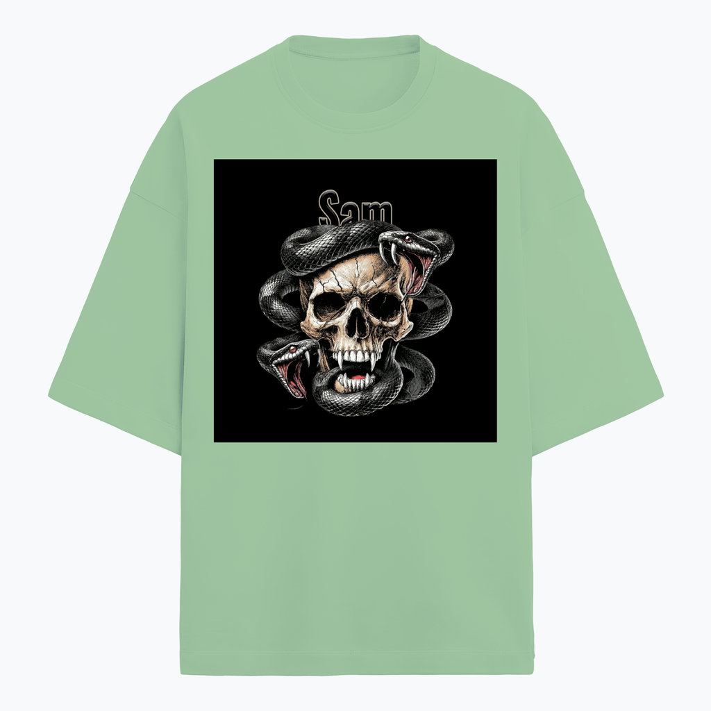 Personalized Edgy T-Shirt with Custom Name - Terry Oversized Tee Dtg T-Shirt