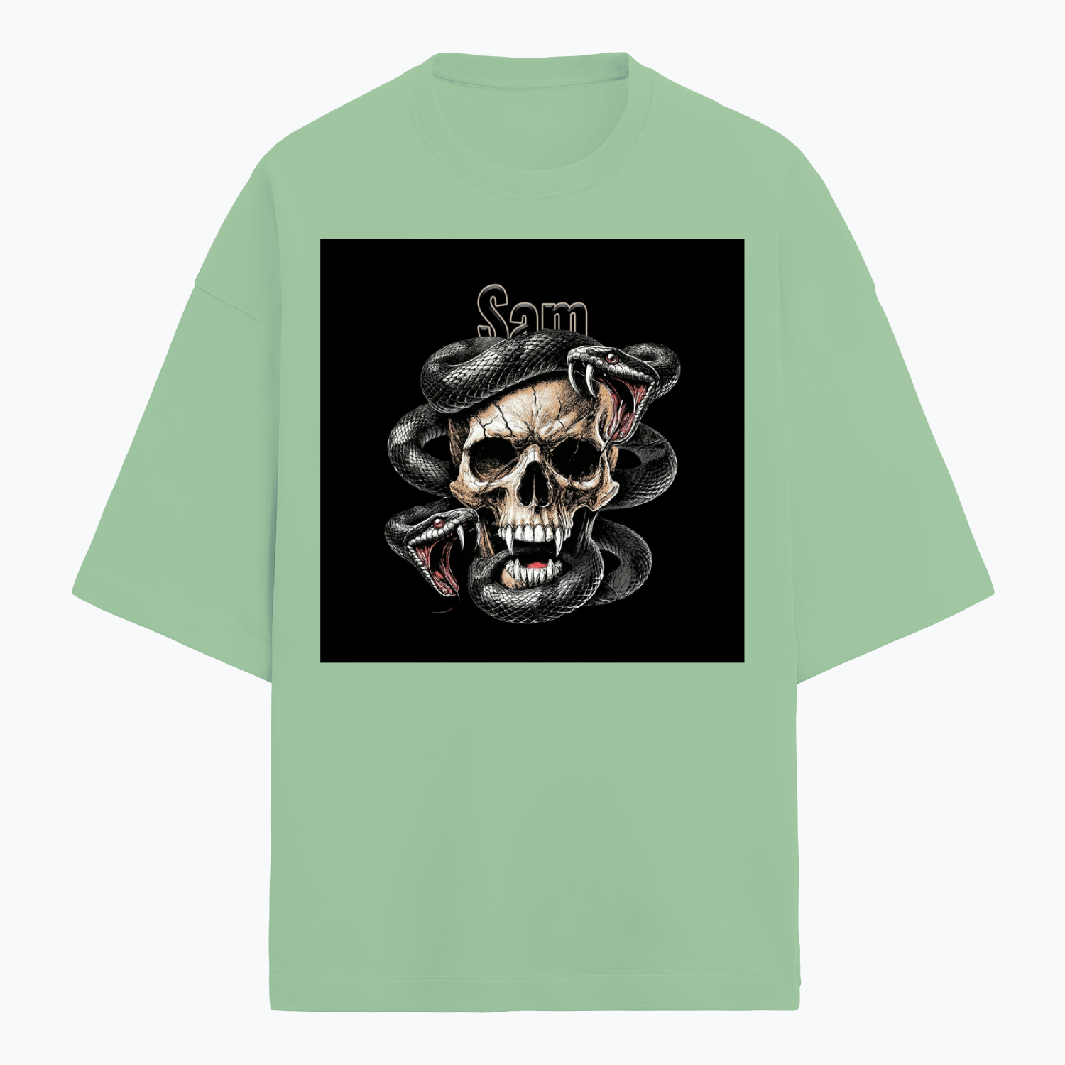 Personalized Edgy T-Shirt with Custom Name - Terry Oversized Tee Dtg T-Shirt
