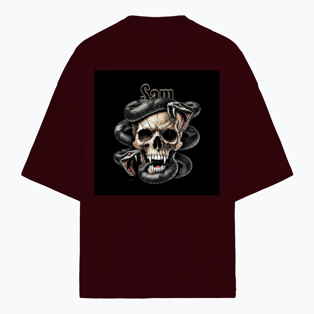 Personalized Edgy T-Shirt with Custom Name - Terry Oversized Tee Dtg T-Shirt