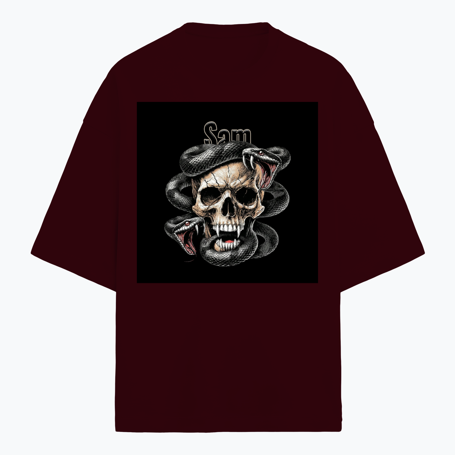 Personalized Edgy T-Shirt with Custom Name - Terry Oversized Tee Dtg T-Shirt