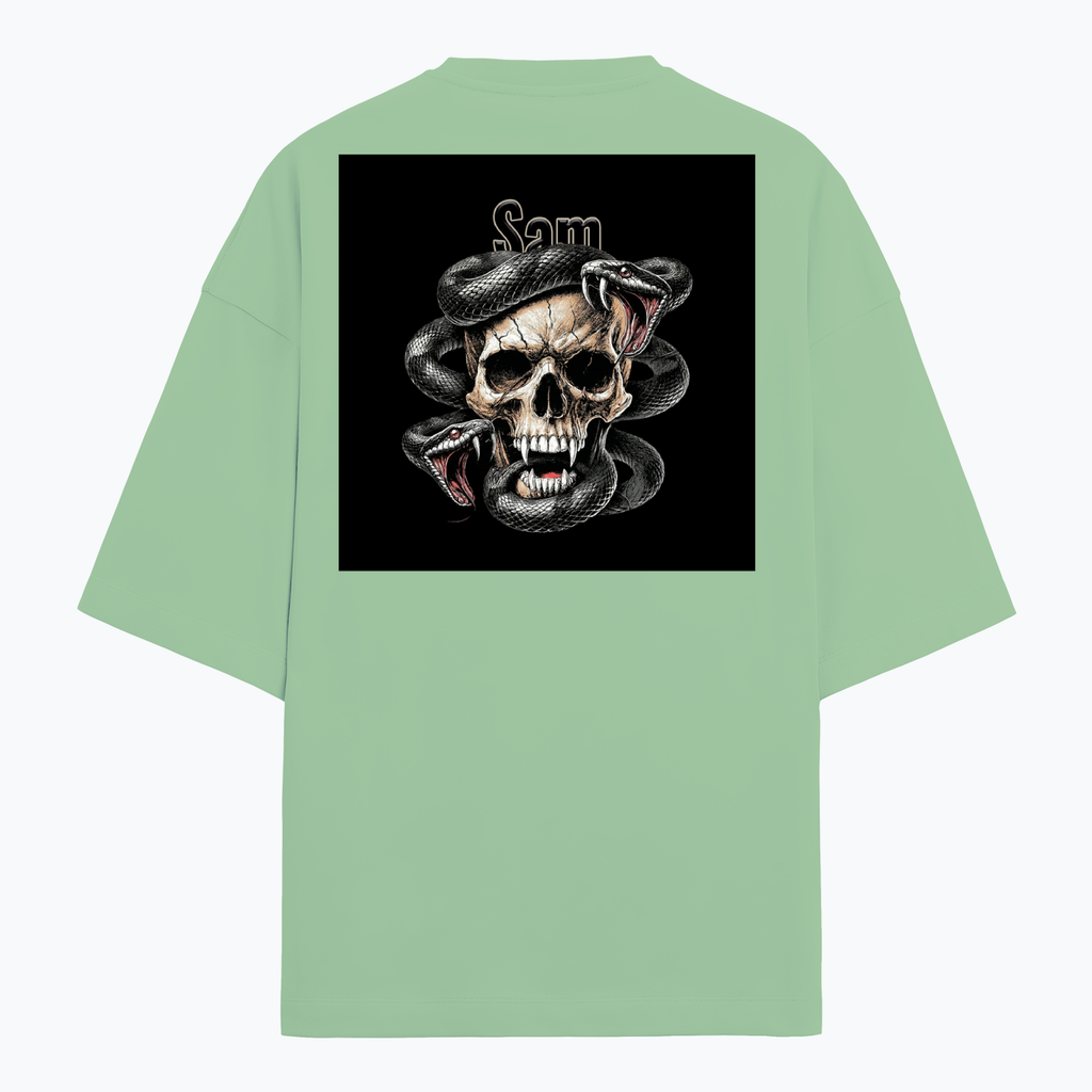 Personalized Edgy T-Shirt with Custom Name - Terry Oversized Tee Dtg T-Shirt