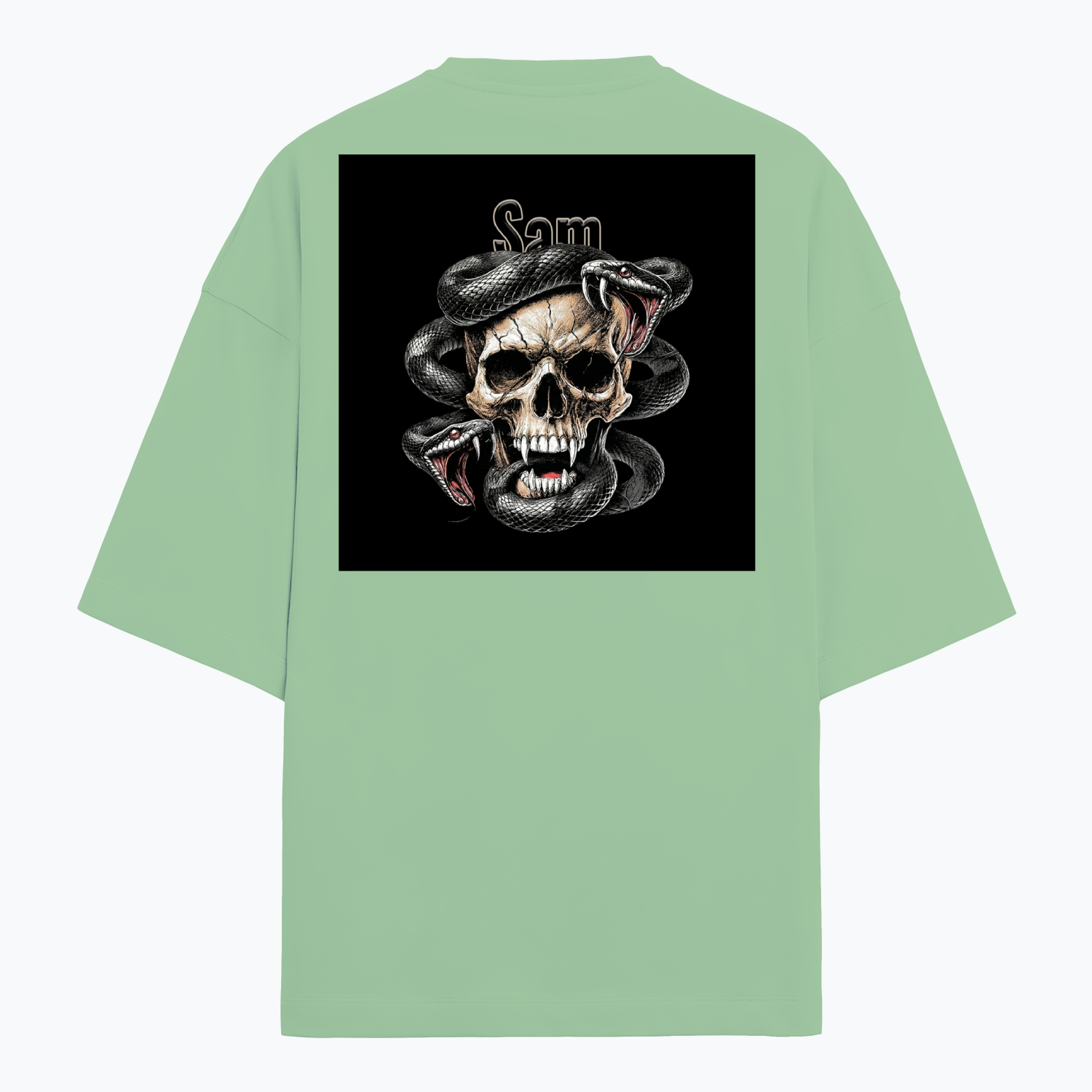 Personalized Edgy T-Shirt with Custom Name - Terry Oversized Tee Dtg T-Shirt