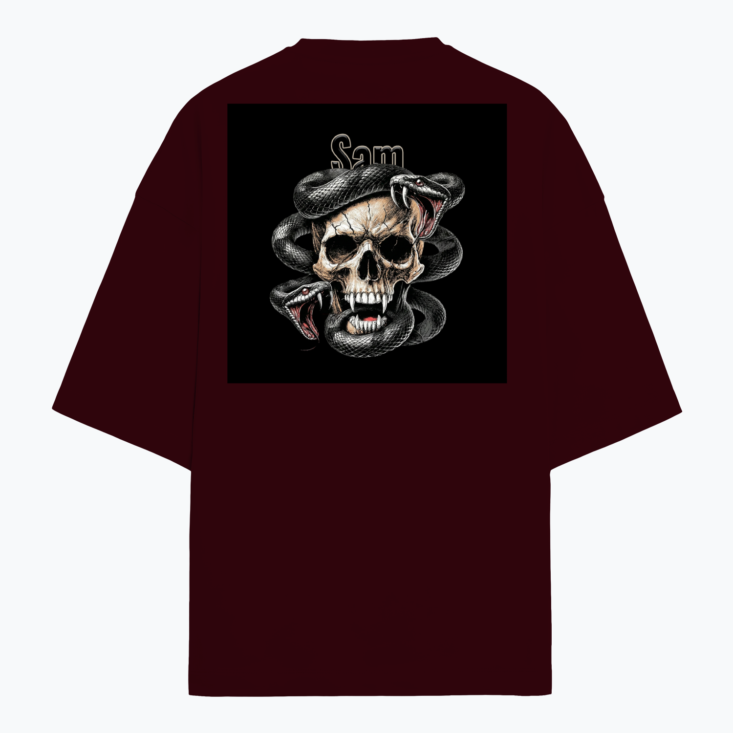 Personalized Edgy T-Shirt with Custom Name - Terry Oversized Tee Dtg T-Shirt