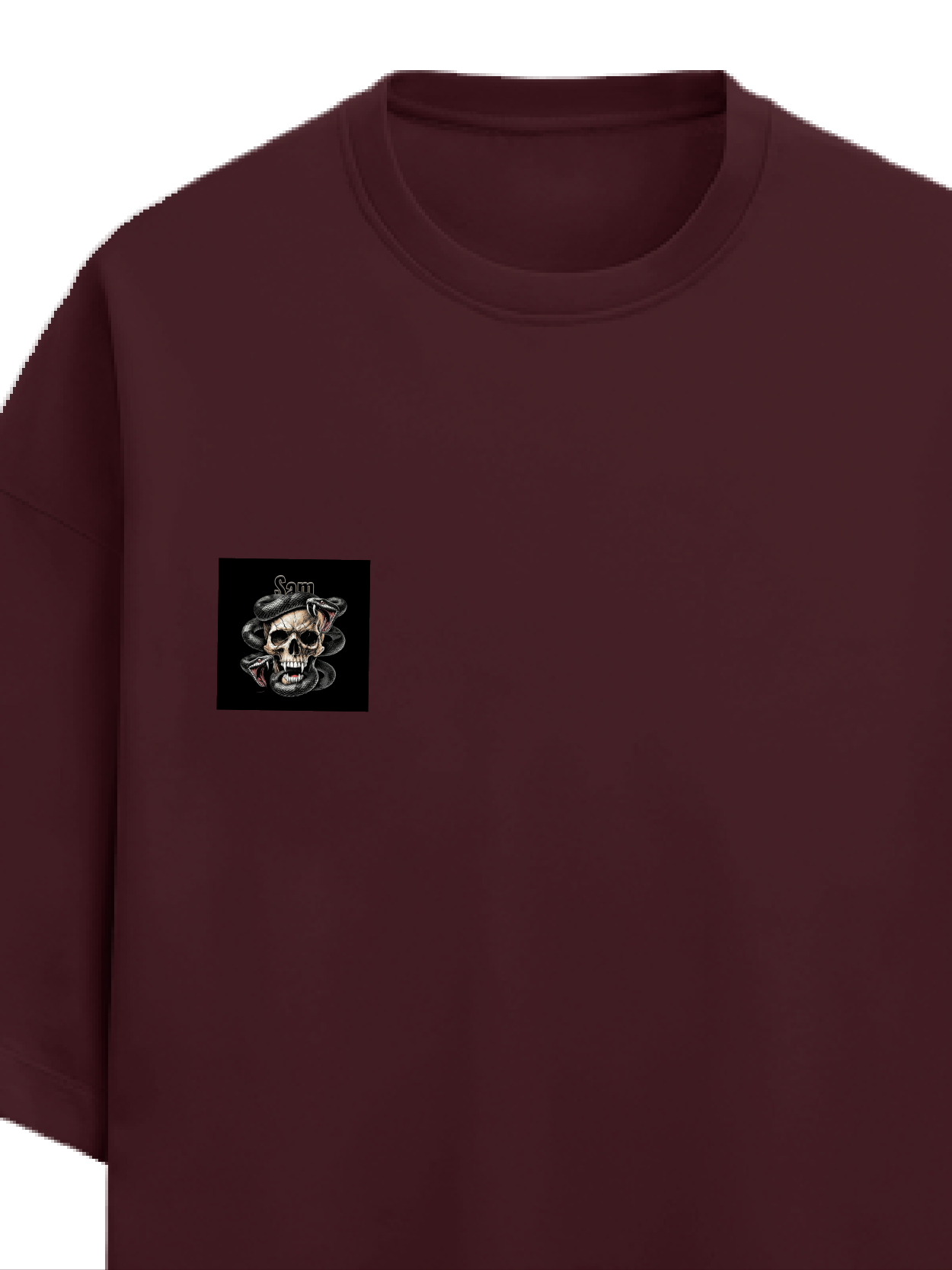 Personalized Edgy T-Shirt with Custom Name - Terry Oversized Tee Dtg T-Shirt