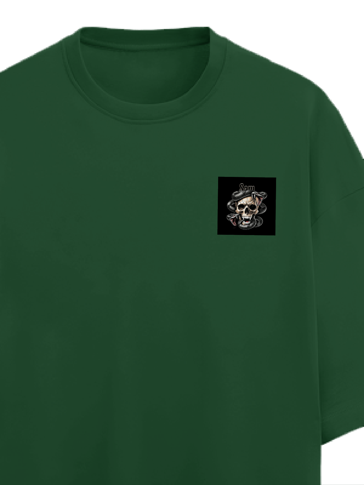 Personalized Edgy T-Shirt with Custom Name - Terry Oversized Tee Dtg T-Shirt