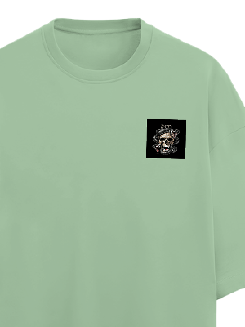 Personalized Edgy T-Shirt with Custom Name - Terry Oversized Tee Dtg T-Shirt