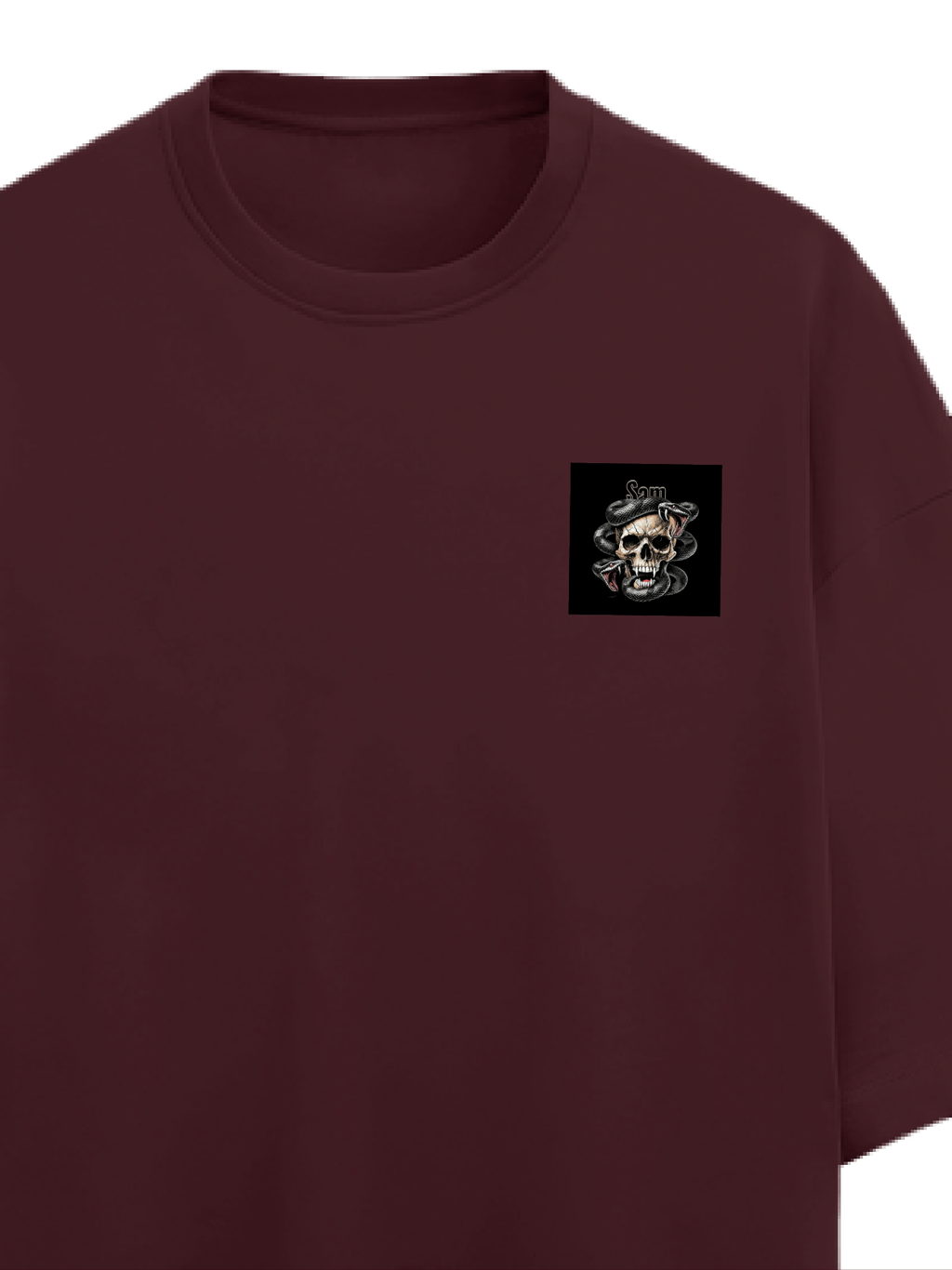 Personalized Edgy T-Shirt with Custom Name - Terry Oversized Tee Dtg T-Shirt