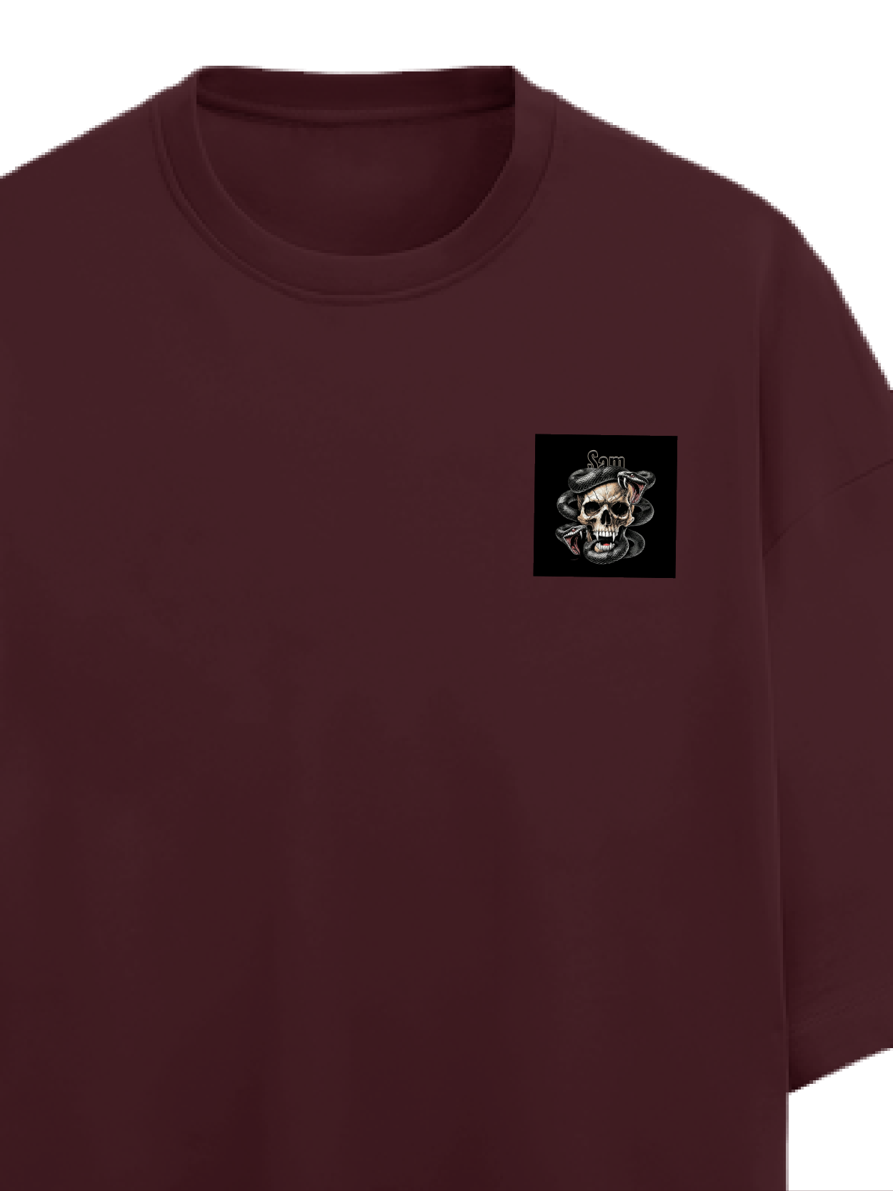Personalized Edgy T-Shirt with Custom Name - Terry Oversized Tee Dtg T-Shirt
