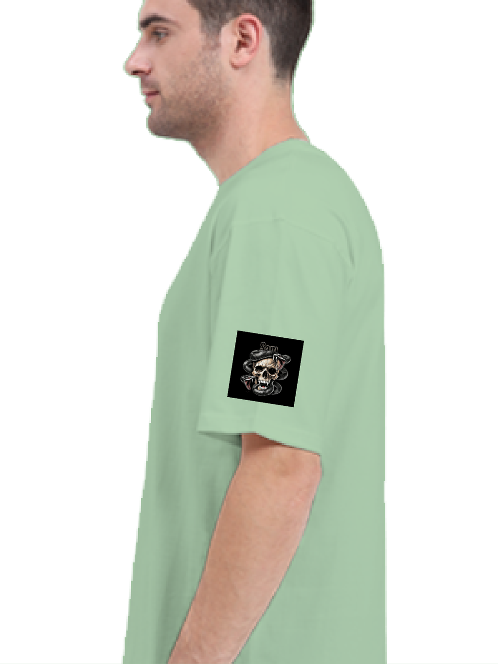 Personalized Edgy T-Shirt with Custom Name - Terry Oversized Tee Dtg T-Shirt
