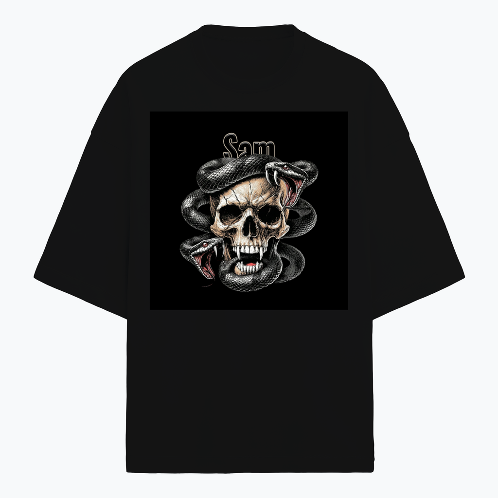Personalized Edgy T-Shirt with Custom Name - Terry Oversized Tee Dtf T-Shirt
