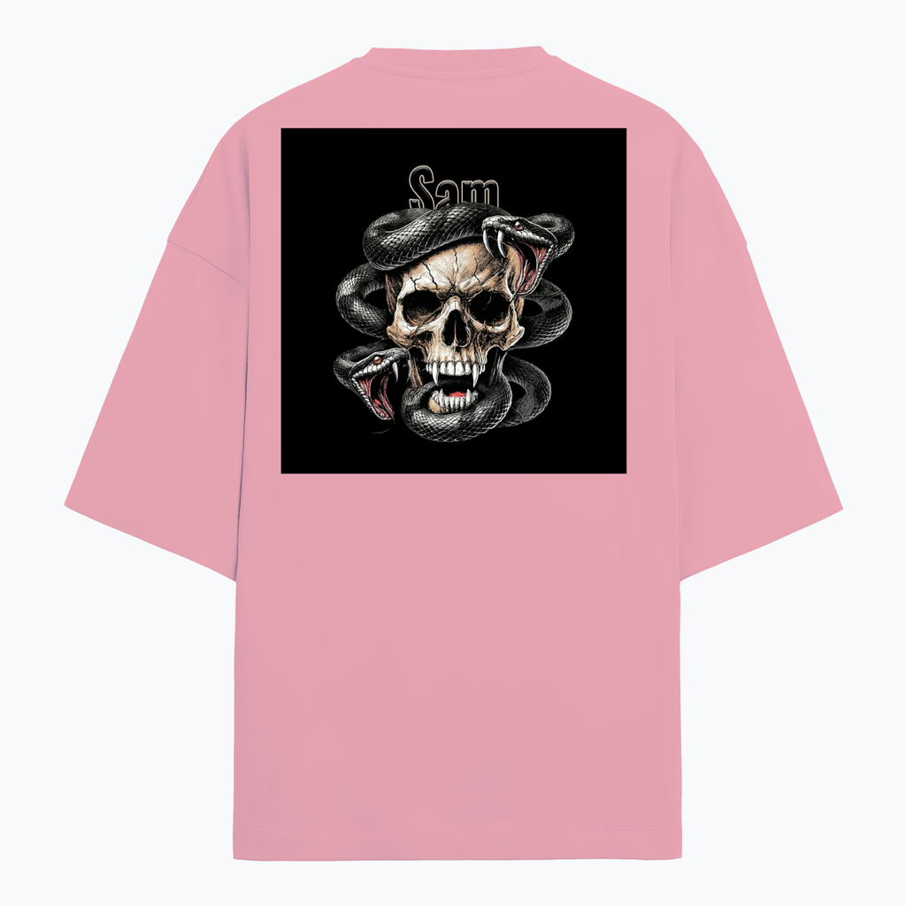 Personalized Edgy T-Shirt with Custom Name - Terry Oversized Tee Dtf T-Shirt