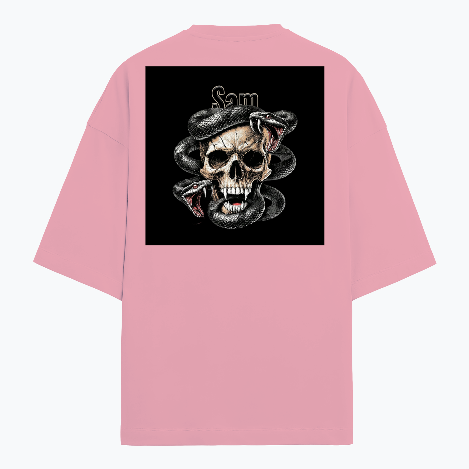 Personalized Edgy T-Shirt with Custom Name - Terry Oversized Tee Dtf T-Shirt