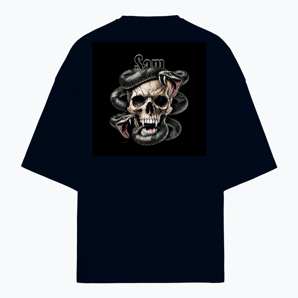Personalized Edgy T-Shirt with Custom Name - Terry Oversized Tee Dtf T-Shirt