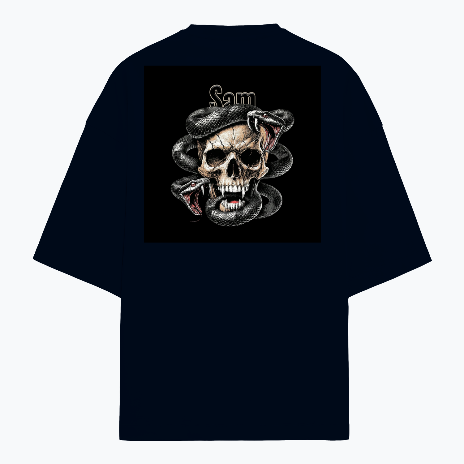 Personalized Edgy T-Shirt with Custom Name - Terry Oversized Tee Dtf T-Shirt